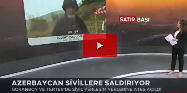TRT'de Azerbaycan skandalı, Azerbaycan Sivillere Saldırıyor!