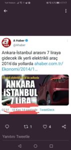 #Arabaalamıyoruz yerli elektirili araba ve yerli uçak nerede