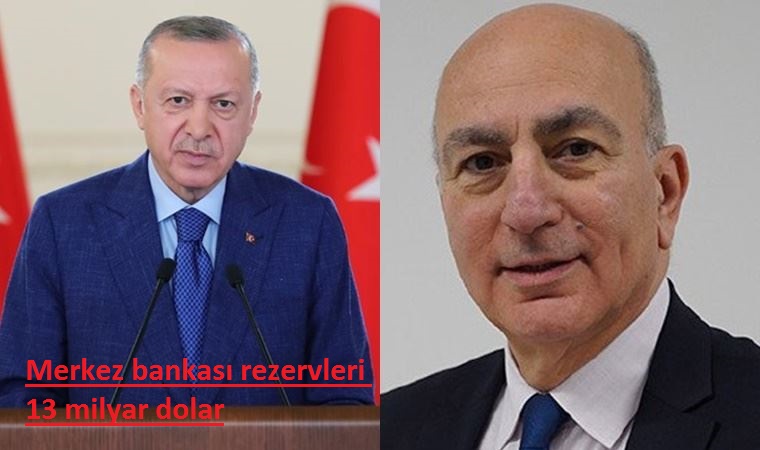 Erdoğan'ın, "Merkez Bankası rezervlerimiz 100 milyar dolar seviyesine ulaştı demişti 13 milyar dolarmış!