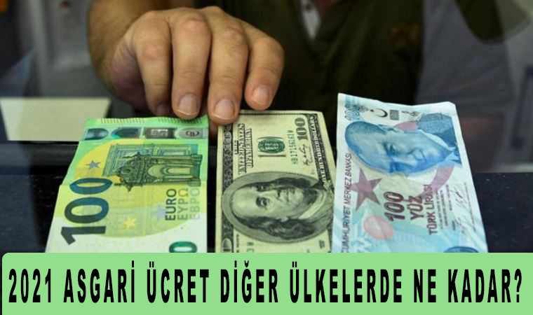 2021 Asgari ücret diğer ülkelerde ne kadar?