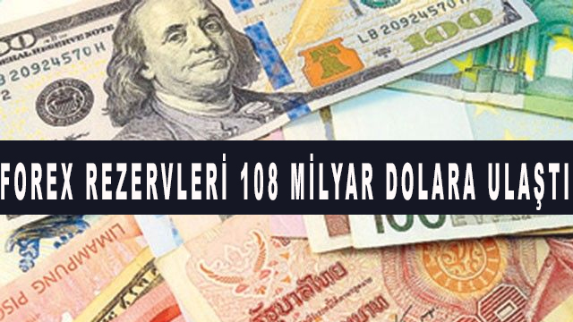 Forex rezervleri 108 milyar dolara ulaştı