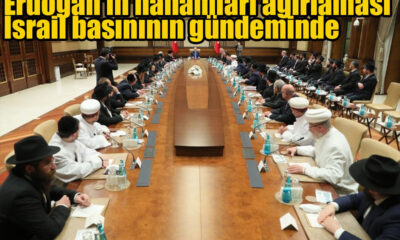 Cumhurbaşkanı ve Ak Parti Genel Başkanı Erdoğan'ın hahamları ağırlaması İsrail basınının gündeminde