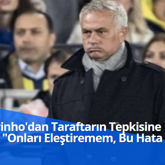 Jose Mourinho'dan Taraftarın Tepkisine Açıklama