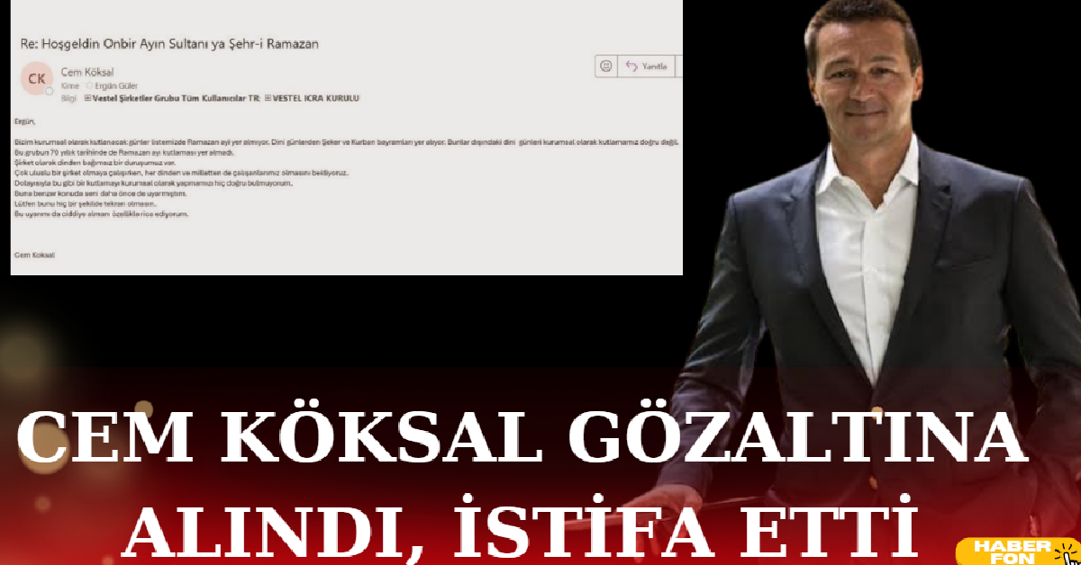 Cem Köksal’a Yönelik Soruşturma