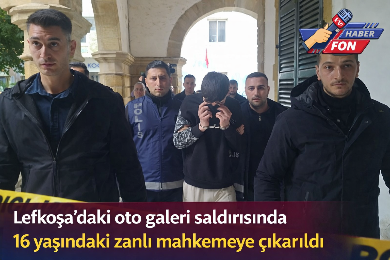 Lefkoşa’daki Uluhan oto galeri saldırısında 16 yaşındaki zanlı mahkemeye çıkarıldı