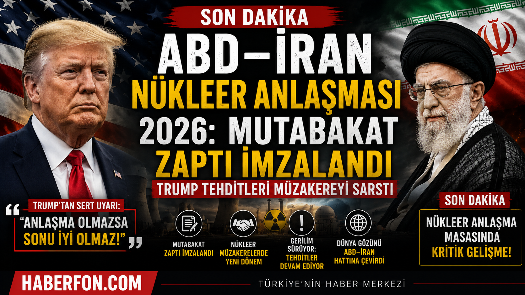 ABD–İran Nükleer Anlaşması 2026: Mutabakat Zaptı İmzalandı, Trump Tehditleri Müzakereyi Sarstı — Son Dakika