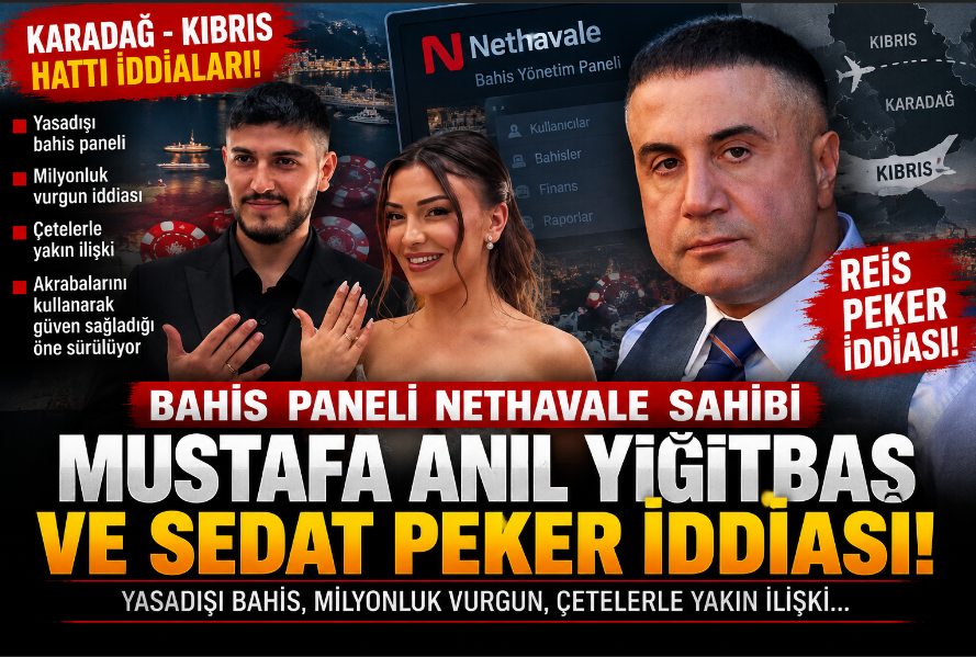 Bahis Paneli Nethavale sahibi Mustafa Anıl Yiğitbaş ve Reis Sedat Peker İddiası!