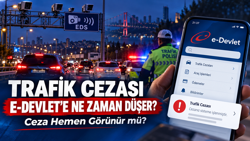 Trafik Cezası Ne Zaman e-Devlet’e Düşer? Ceza Hemen Görünür mü?